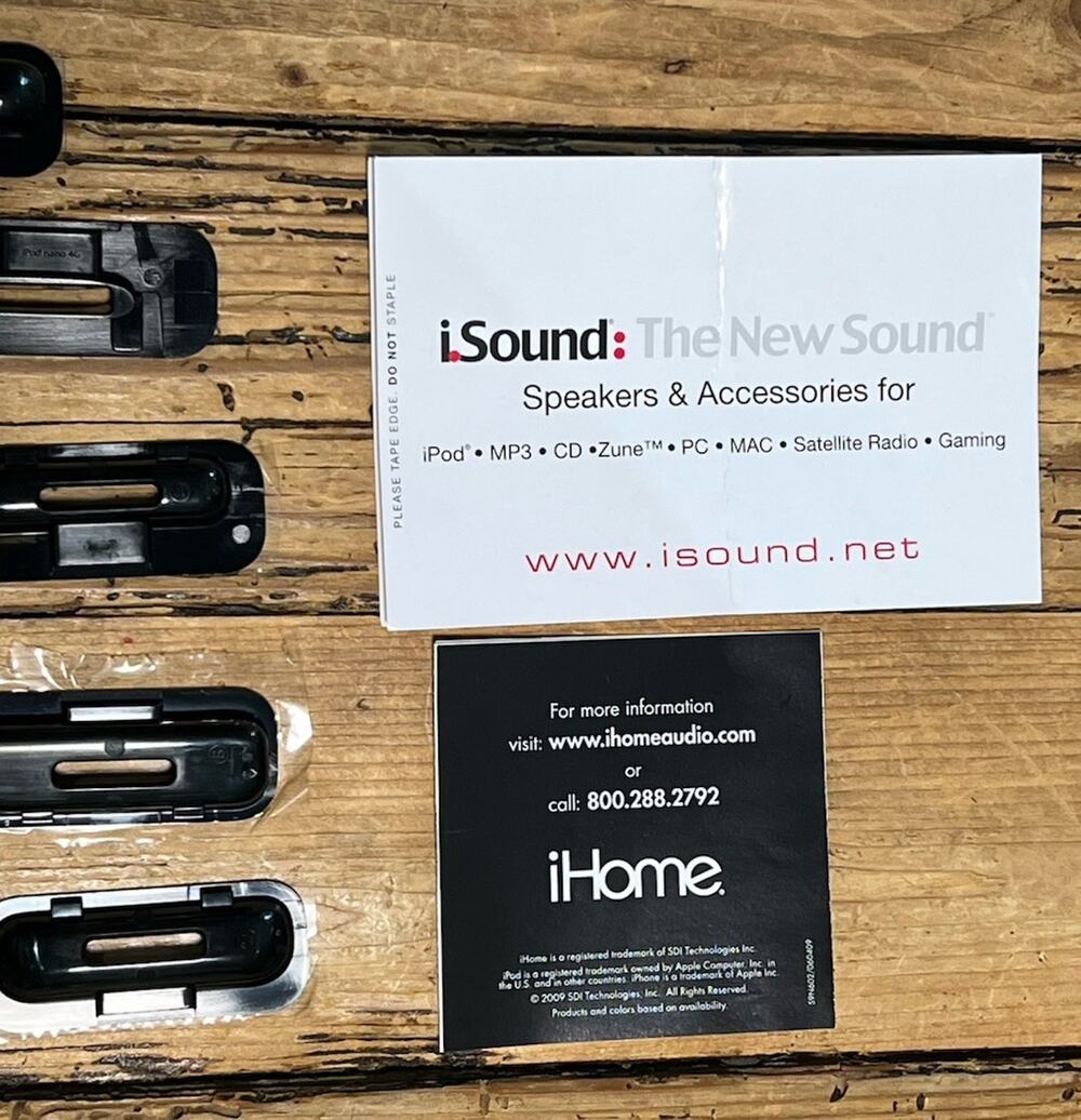 iPhone iHome Plastic Adapter Pieces 9 bundle NWT